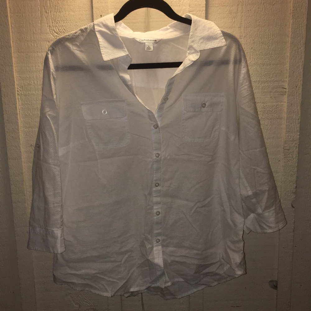 White Croft & barrow button up size L